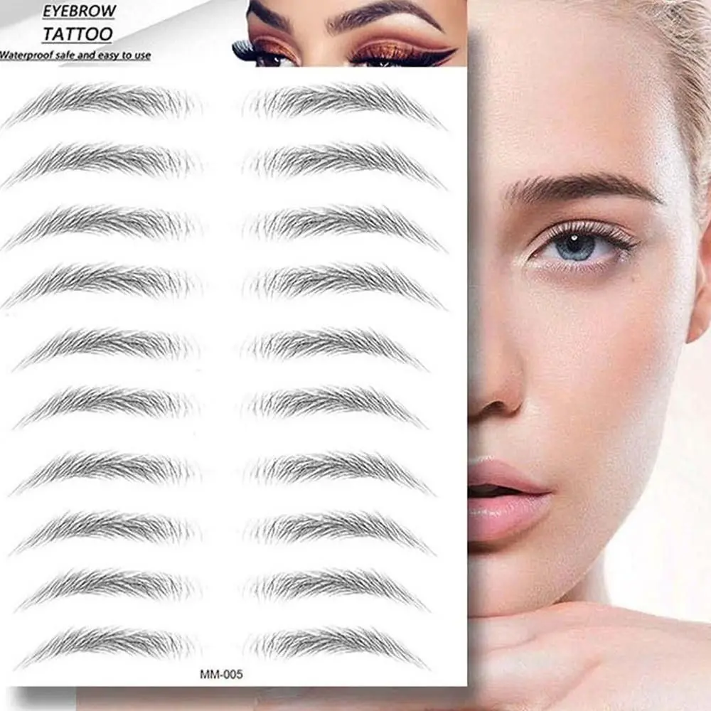 6D 지속 화장품 미용 도구 반영구적 눈썹 스티커 거짓 눈썹 눈썹 문신 메이크업 도구