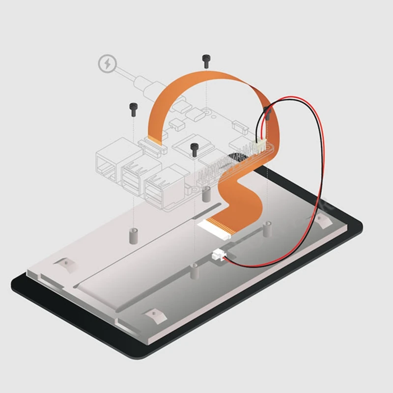 لشاشة Raspberry Pi 7 بوصات تعمل باللمس، رؤى معززة وتفاعل مستخدم، مثالية للمشروعات والتعليم