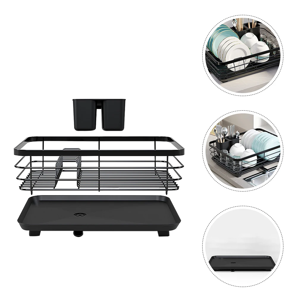 

Kitchen Dish Drying Rack Anti Slip Tableware Holder Bowl Plate Organizer Countertop Drying Rack Bowl Holder Dish Organizer