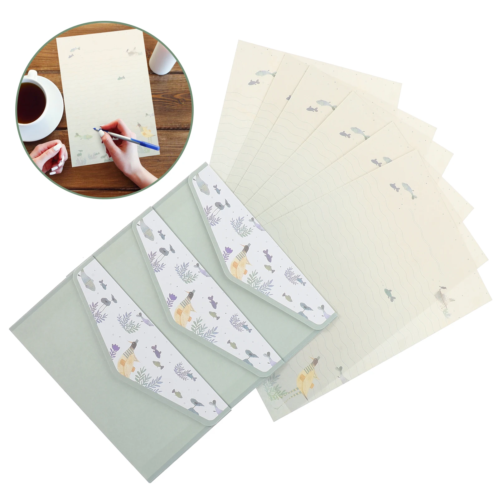 

Letter Papers Kit Envelope Writing Paper Retro Stationery Set For Wedding Invitation Envelopes Party Supplies Paper Envelop