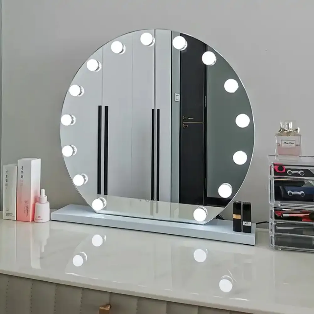 Desktop Makeup Hollywood Mirror 4-6-10 żarówki z hollywoodzkiego światła LED lustro kosmetyczne lustro profesjonalny makijaż Led żarówka lustro