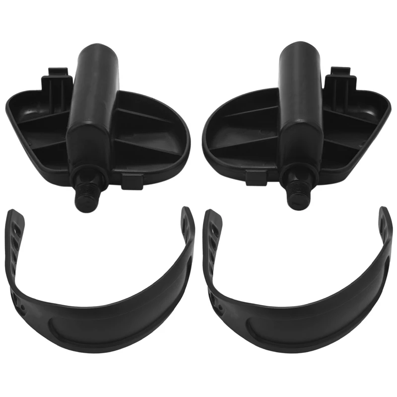 1Pair Exercise Bike Pedal Widened Bicycle Pedal With Pedal Straps For Exercise Bike Stationary Cycle Home [ci3laes]