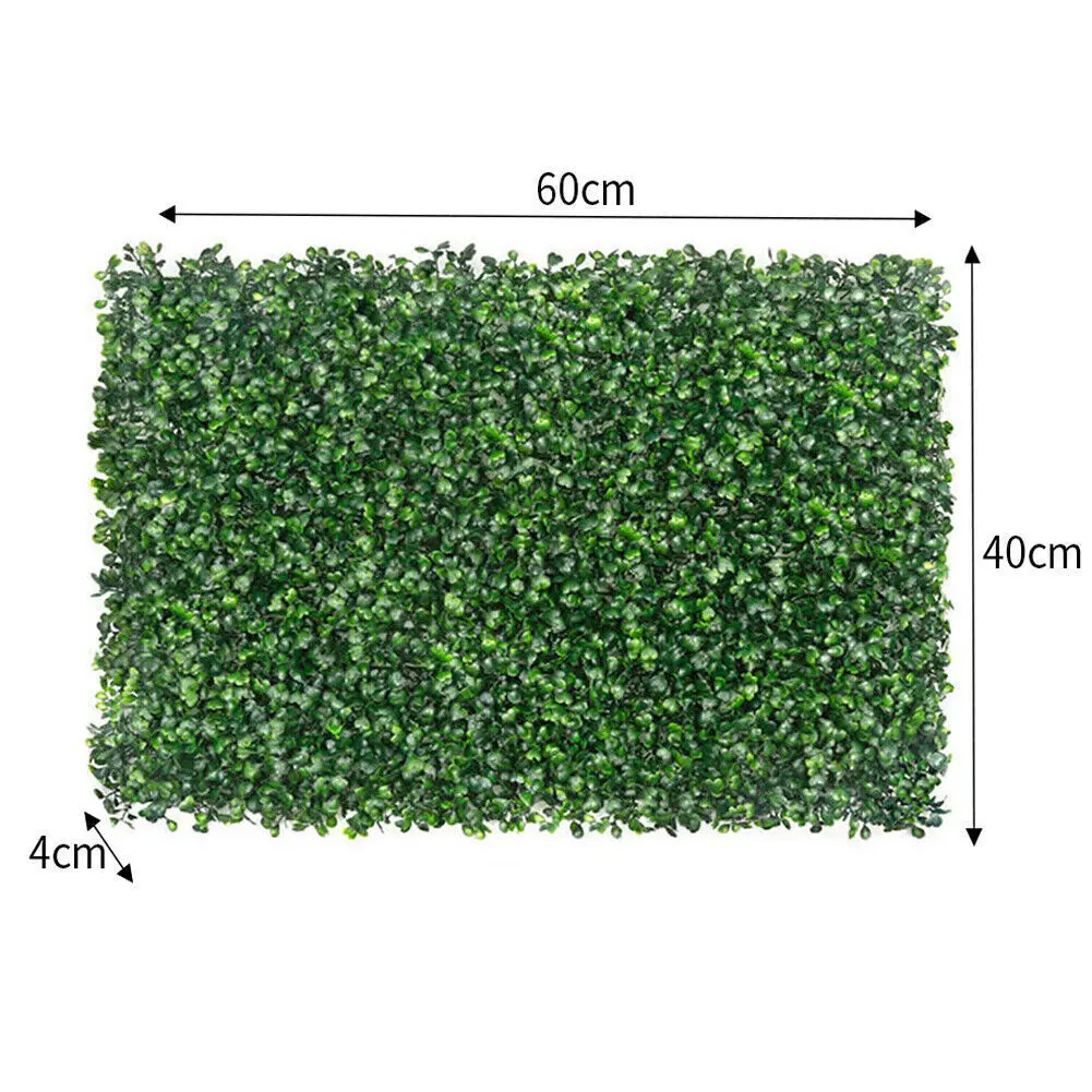 Multi-Pack Artificial Greenery Wall Hedge Grass Fence Plant Foliage Panel For Garden Wallscape Decoration Balcony Corridor Decor