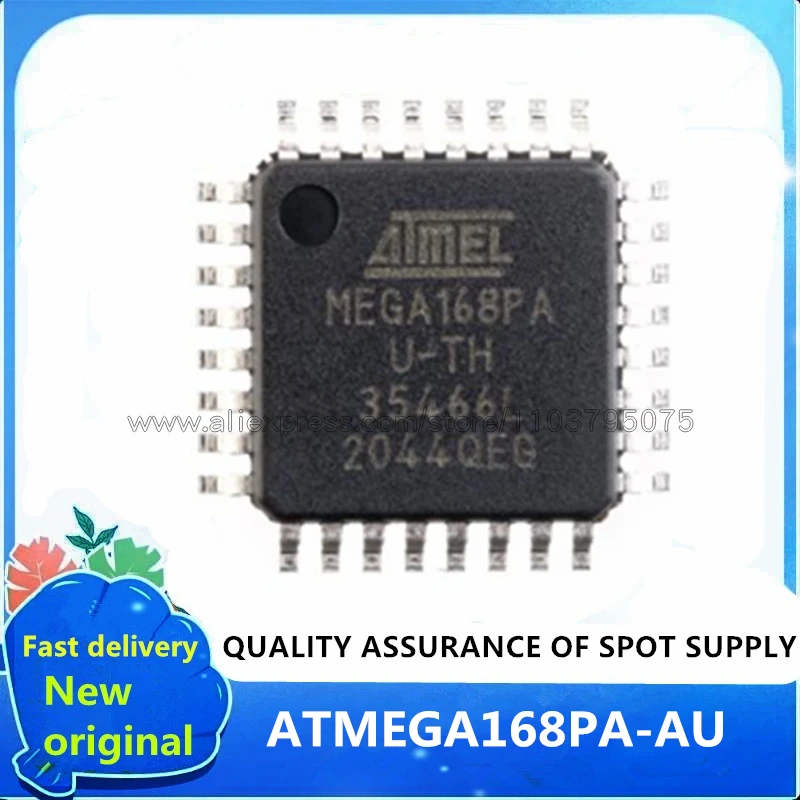 in stock 2500PCS/LOT ATMEGA168PA-AU MEGA168PA U-TH MEGA168PA-AU QFP32 Ships Fast 100% New original In stock