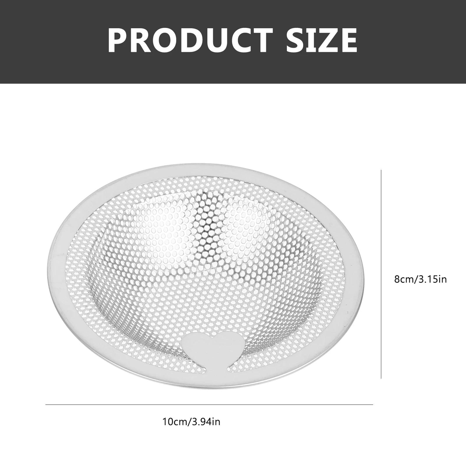 3 قطعة مصفاة الفلتر حوض المطبخ الفولاذ المقاوم للصدأ غطاء للصرف للحمام المنزلي تصميم ثقب رفيع يمنع انسداد