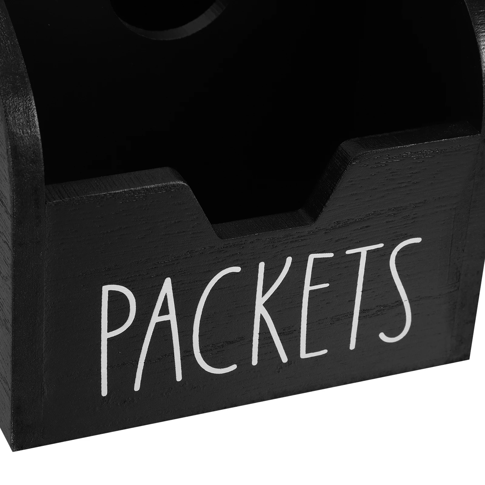 Wooden Seasoning Packet Organizer Snack Storage Box Tea Bag Holder Pantry Cabinet Organizer Countertop Display Space Saving