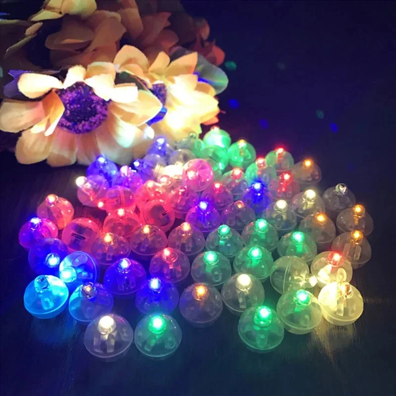 30 Uds. De luz LED tipo globo, pequeña mini lámpara de bola redonda para linterna de Bar, decoraciones para fiesta de boda de Navidad