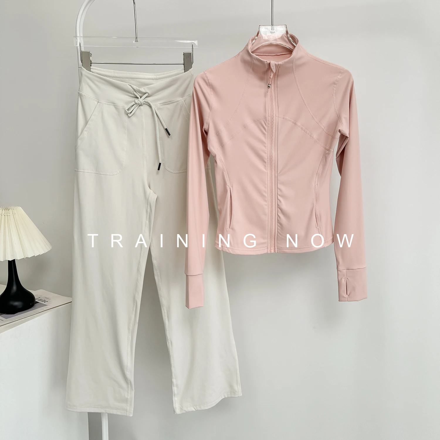 

Yoga clothing suit for women 2025 new stand-up collar zipper running training jacket autumn and winter slimming sports fitness