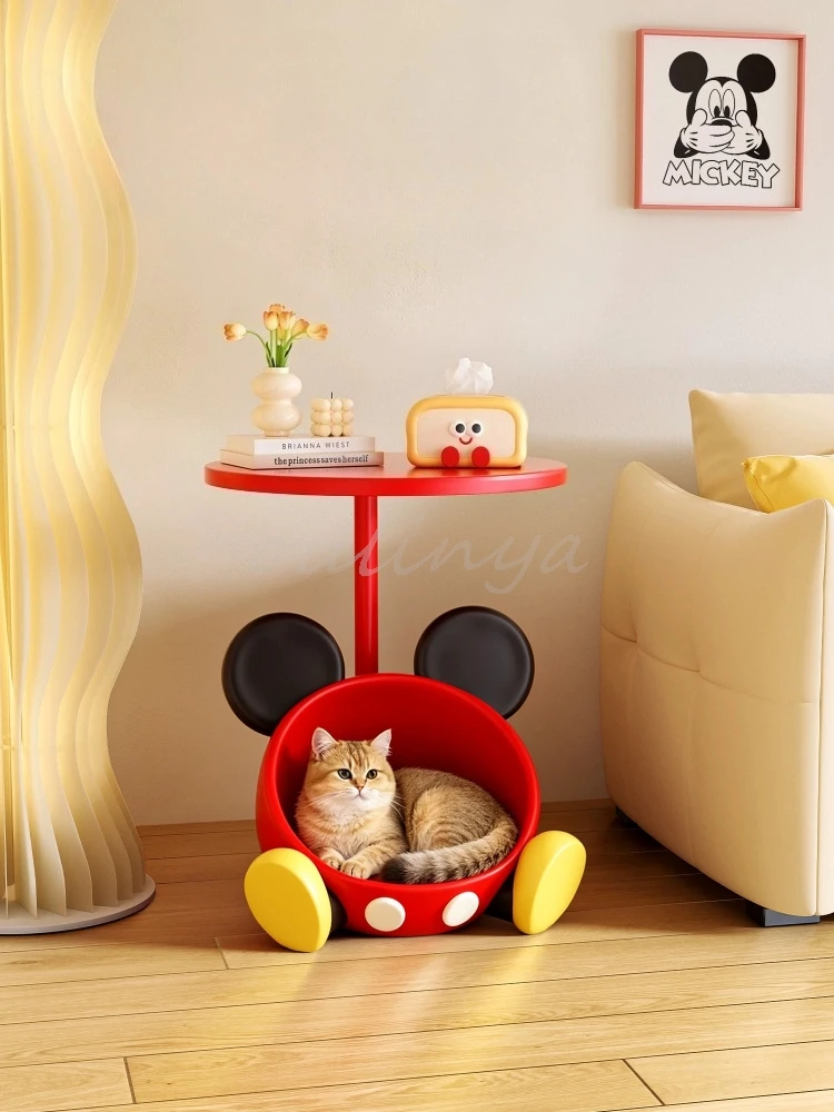Creative Cat Nest Coffee Table Snack Storage Rack Children's Bedroom Bed Side Table Nordic Home Soft Soft Decoration Furniture