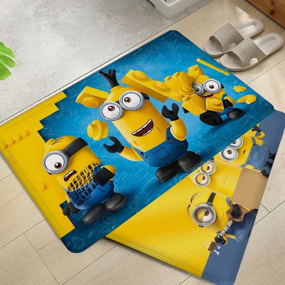 Cartoon L-Lovely Cute M-Minions Floor Mat Floor Carpet Bedroom Decoration Balcony Anti-Slip Doormat Living Room Hotel Decor Mat