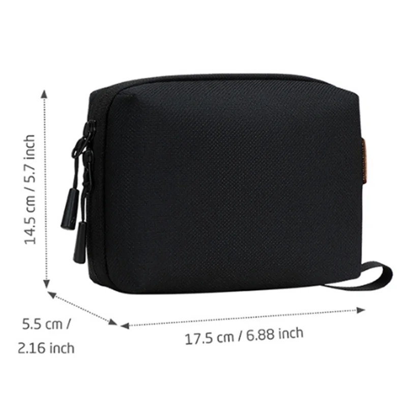 ABKI-Bolsa organizadora electrónica: almacenamiento portátil para banco de energía, cargadores USB y dispositivos para cables: bolsa de viaje esencial