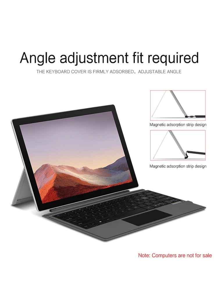 Backlight Toetsenbord Voor Microsoft Surface Pro 3 4 5 6 7 7 + Tablet Draadloos Magnetisch toetsenbord Voor Surface Pro 7/6/5/4/3/7Plus Case - afbeelding 2
