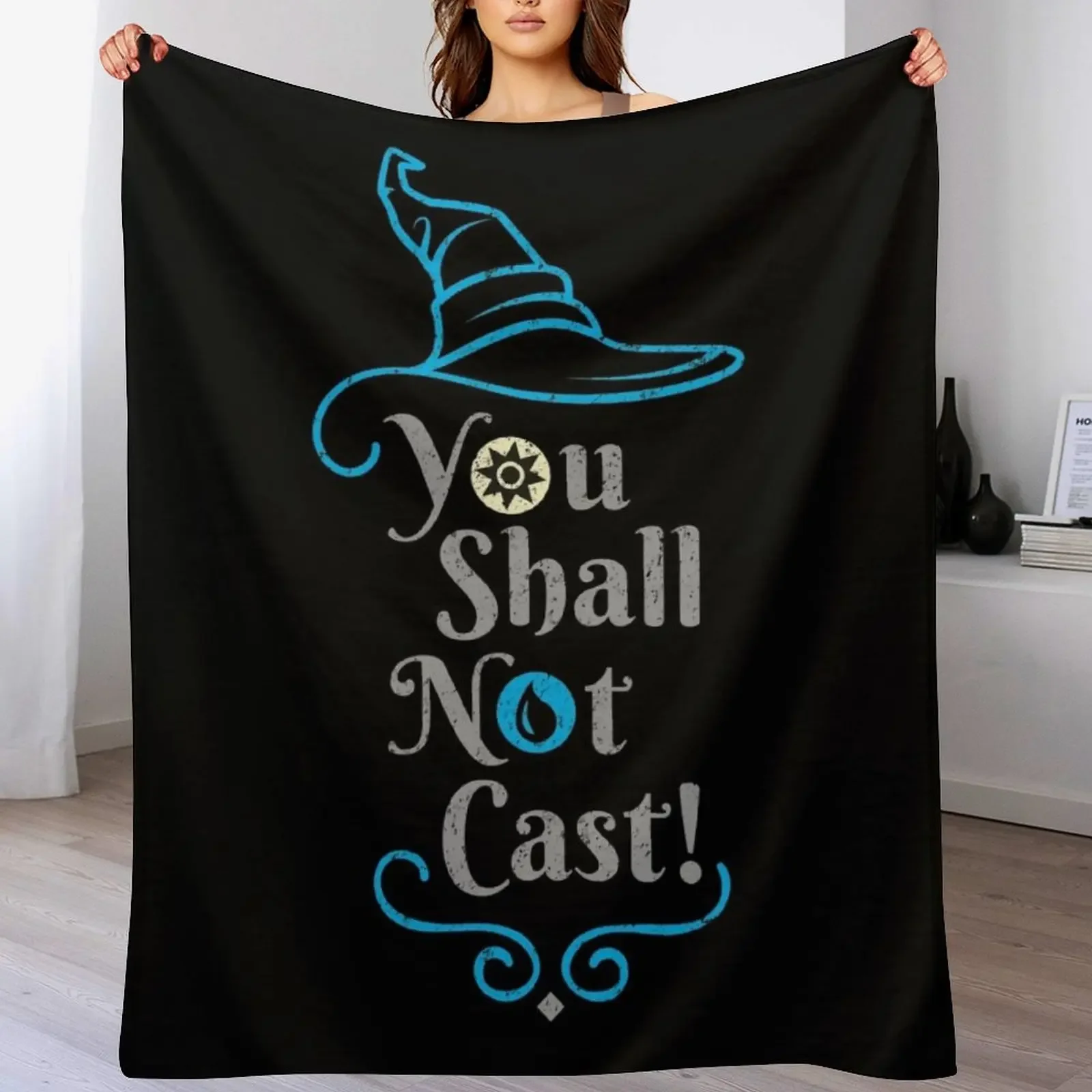 

You shall not cast! Throw Blanket Warm Throw Blanket Gift for Anniversary
