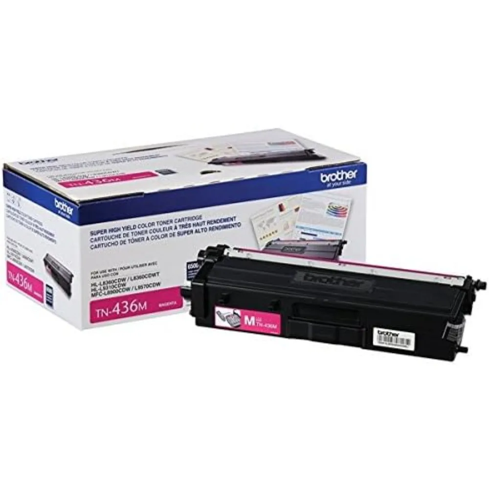 TN436BK, TN436C, TN436Y, TN436M 4-Color Super High Yield Toner Cartridge Set