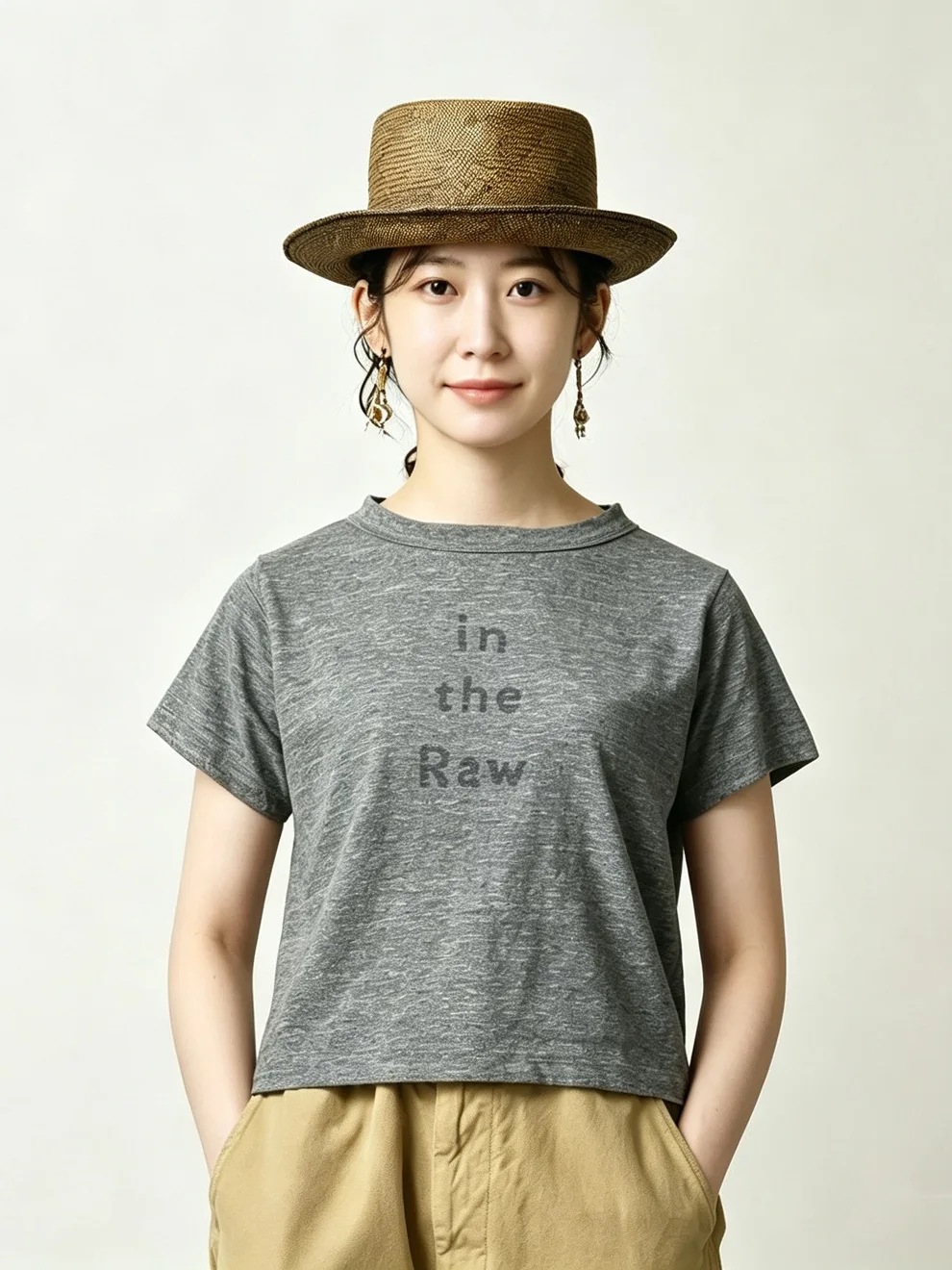 Fashionable Short Sleeve Slim Fit Bamboo Cotton T-Shirt with Embroidery And Print Japanese Style Summer New Arrival Women's Top
