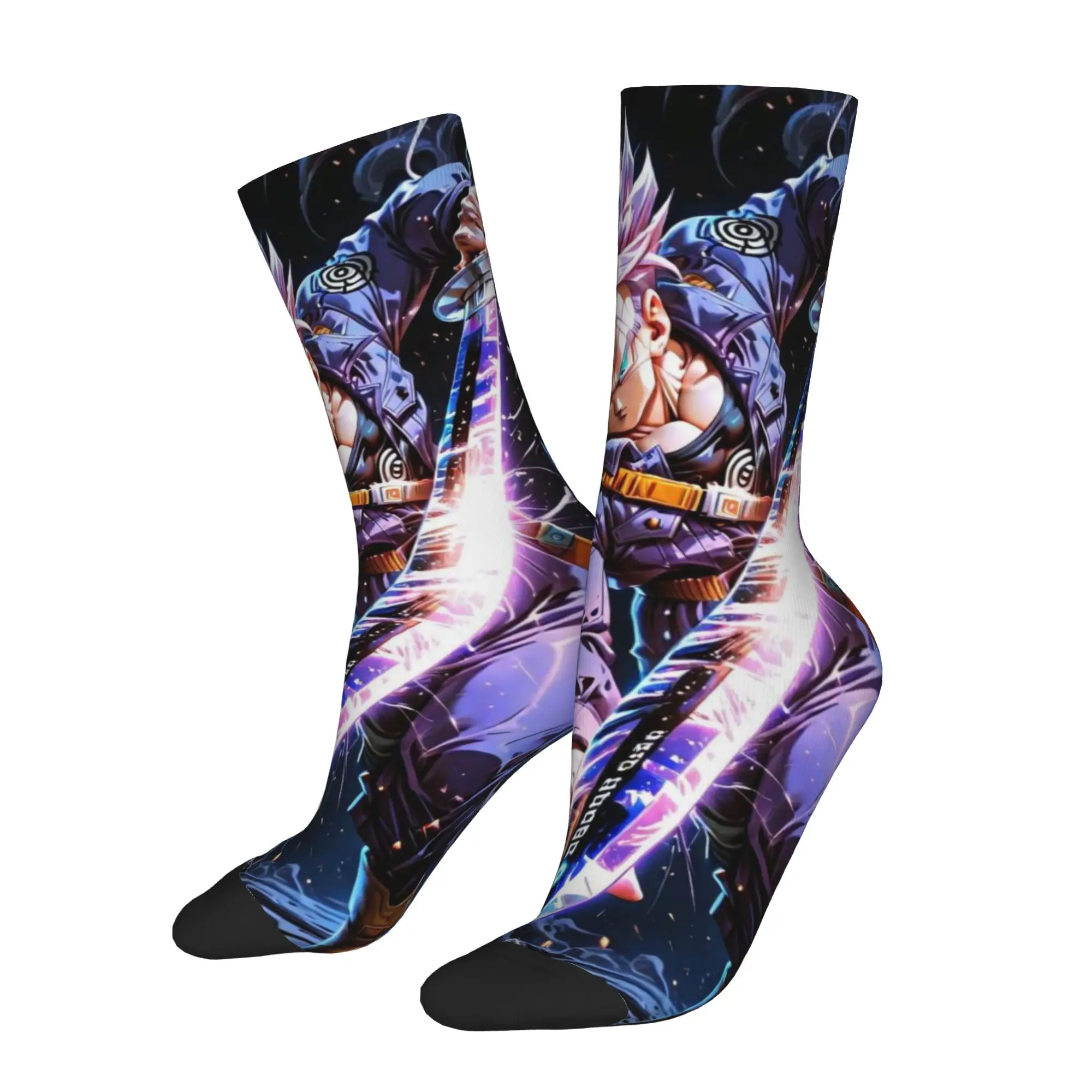 1 Pair Funny Sock Dragon Ball Trunks (2) Harajuku Quality Pattern Printed Men Socks Casual Men's Socks