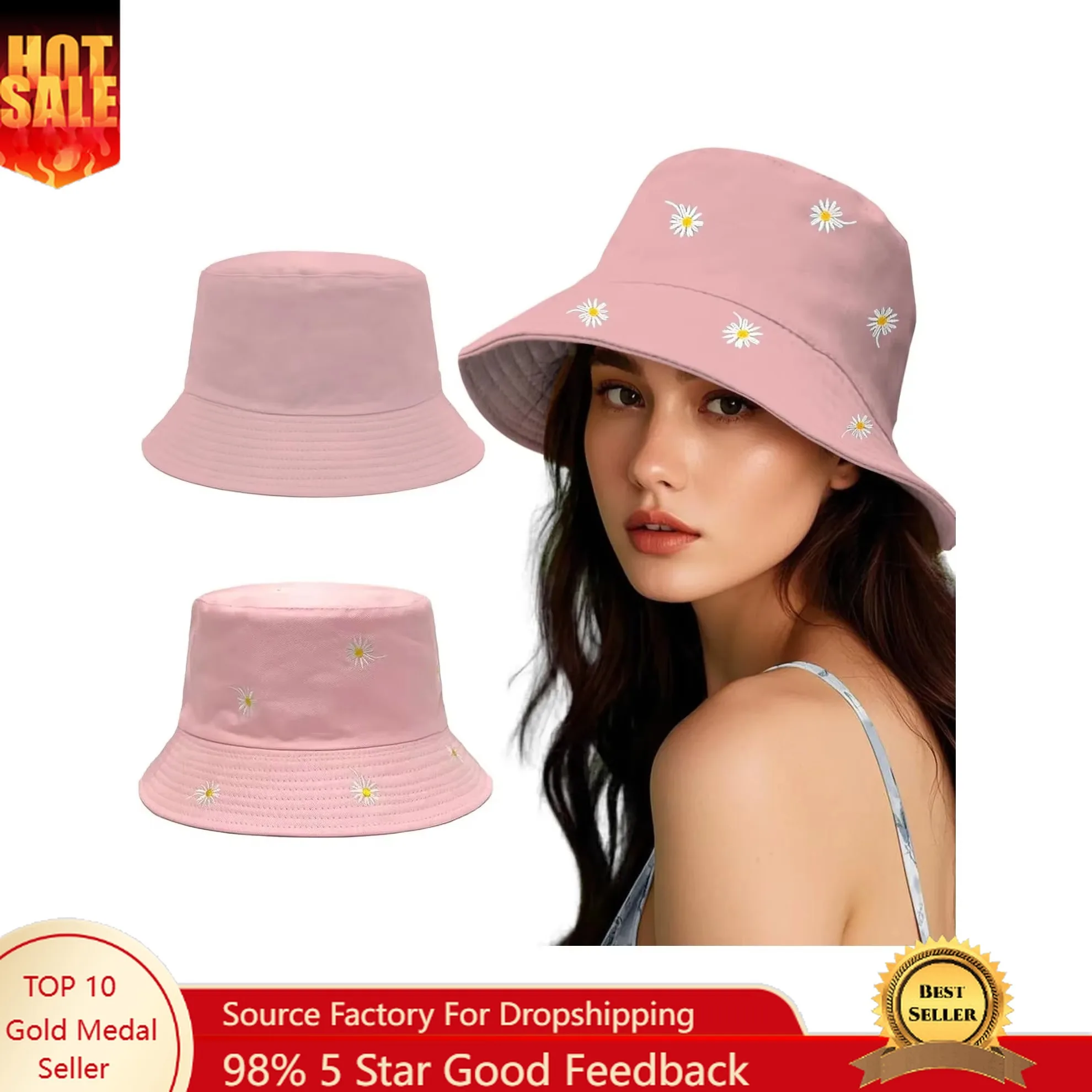 

Bucket Hats for Women Man Cute Sun Beach Fisherman Hats