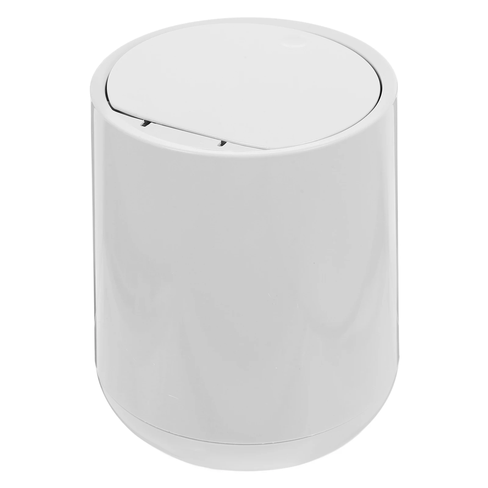 

Mini Trash Can Waste Bin Soft Color Premium Material Easy Open Close No Odor Desktop Plastic Garbage Can Lid Home Office Use