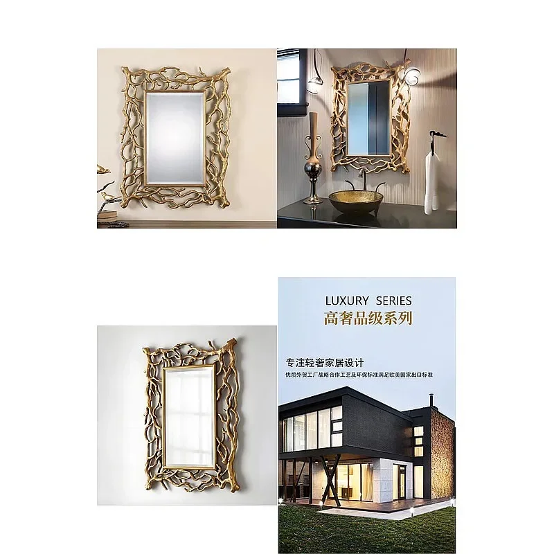 81 N Vintage Decorative Mirror Sticker for Bathroom, Cafe & Home - Collage Mirror Decal for Journal Desk