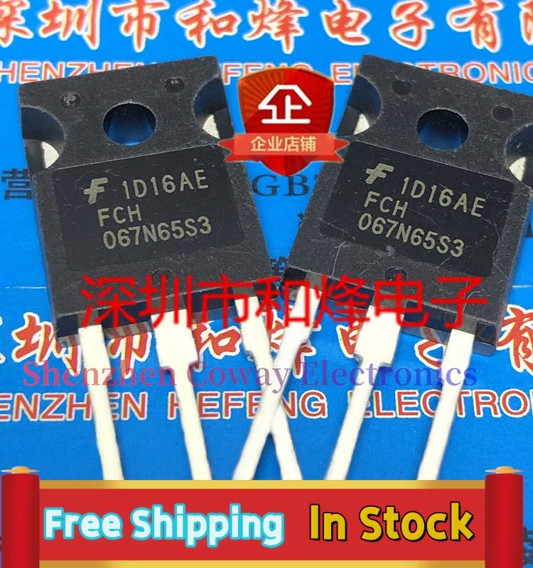 10PCS-30PCS  FCH067N65S3 MOS  TO-247 650V 44A  In Stock Fast Shipping