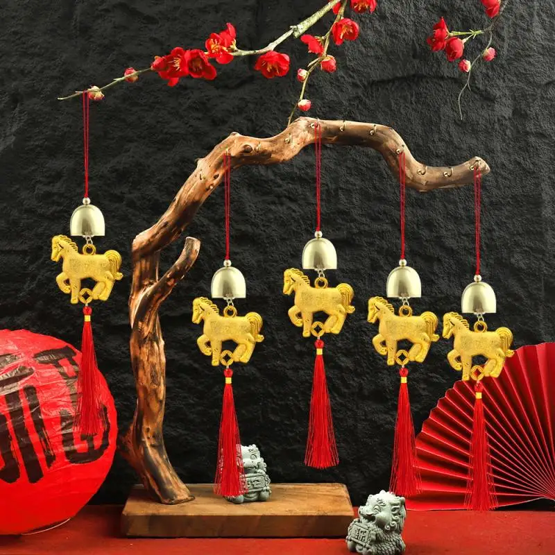 1 قطعة 2026 مهرجان الربيع فانوس قلادة السنة الصينية الجديدة الحلي بونساي المعلقات القمرية الحصان الديكور ديكور معلق للحفلات #1