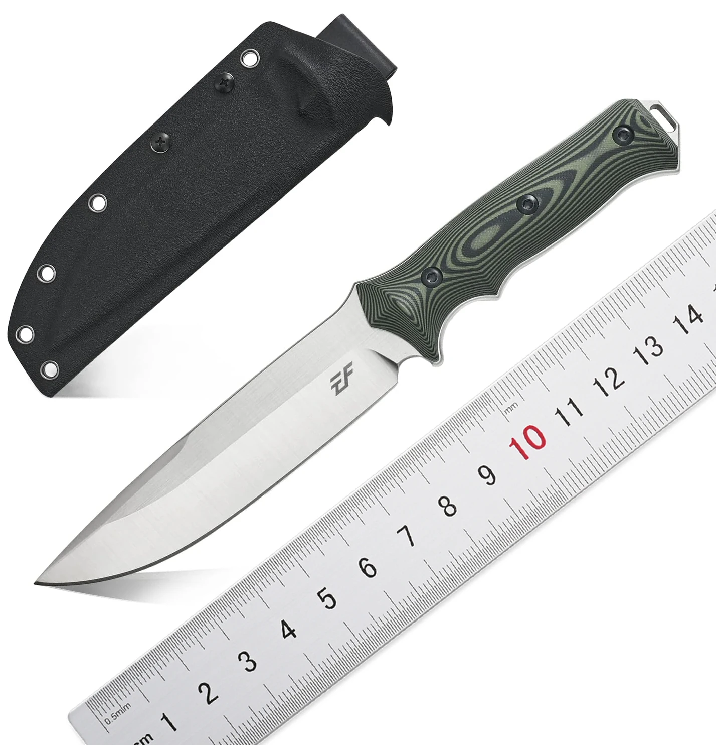 

New Eafengrow EF128 Fixed Straight Knives DC53 Steel Blade, G10 Handle Full Tang Fixed Blade Knife for Working Camping Hunting