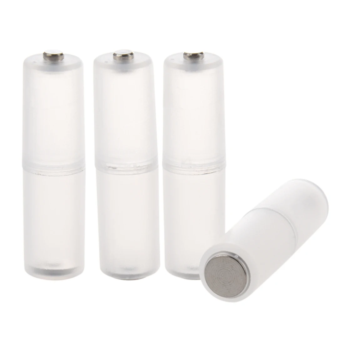 AT77 SODIAL(R) 4 Pcs AAA to AA Battery Cell Converter Adaptor Cylindrical Case Holder