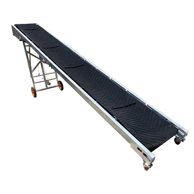 Small folding lift conveyor assembly line belt conveyor loading and unloading material non-slip belt conveyor