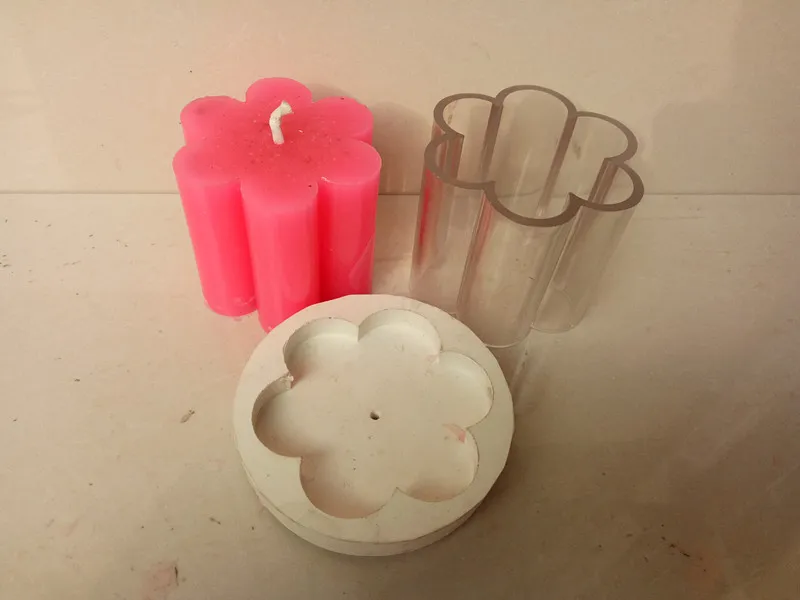 DIY plum blossom 6.3*6.9cm candle making candle model,High temperature resistant candle mould for diy