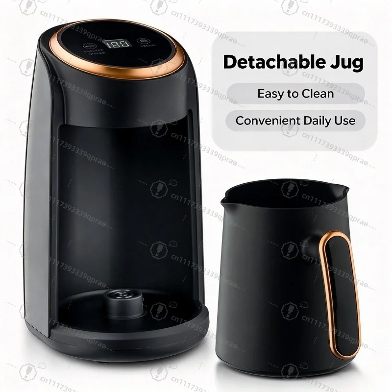 Electric Turkish Coffee Maker, Portable Hot Milk Heater, Touch Control Coffee Boiler, Household Coffee Pot