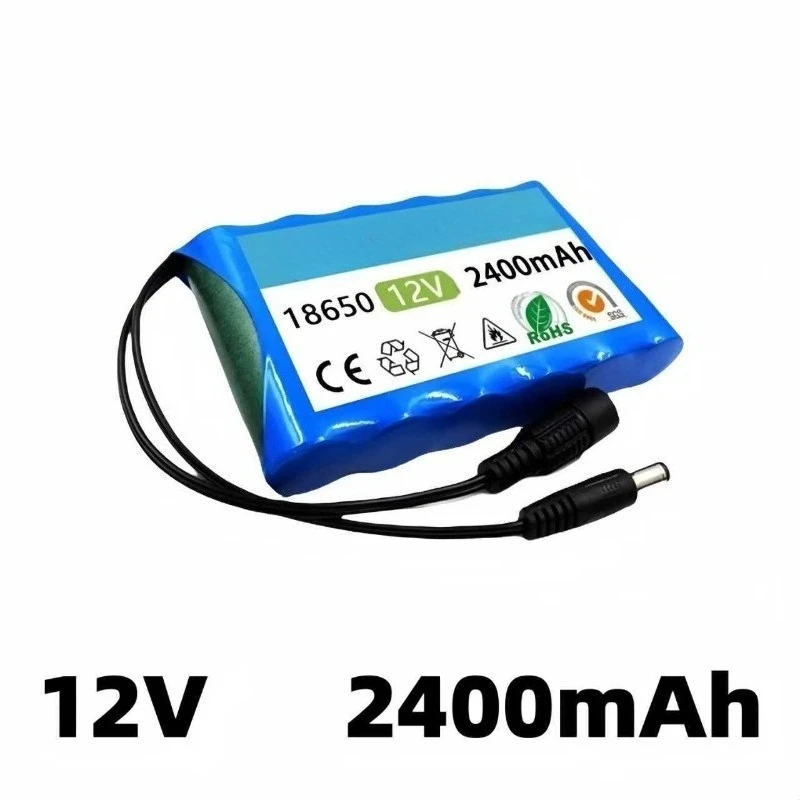 12V 2400Ah 3000Ah 4000Ah 5000Ah 6000mAh 3S2P 18650 Lithium Ion Rechargeable Battery Pack for Speaker with Charger