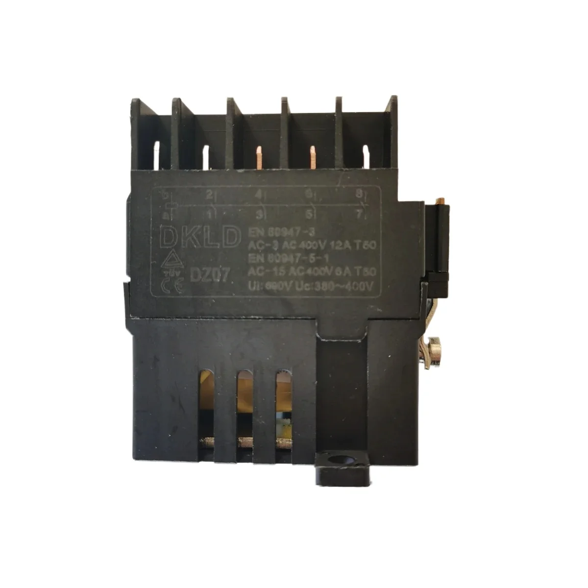 DKLD DZ07 10p EN60947-3 AC-3 400V 12A  T60 Relay 10 Contacts 4 NO 10 Pins Single Phase Electromagnetic Switch