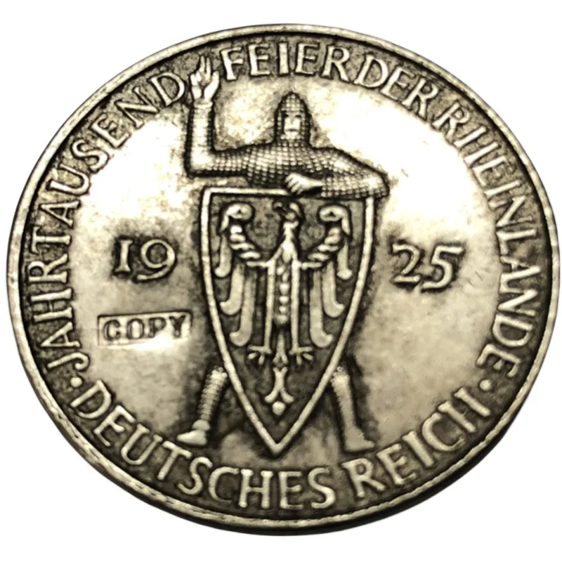 

1925 Germany 3 Reichsmark Rhineland Copy Coin