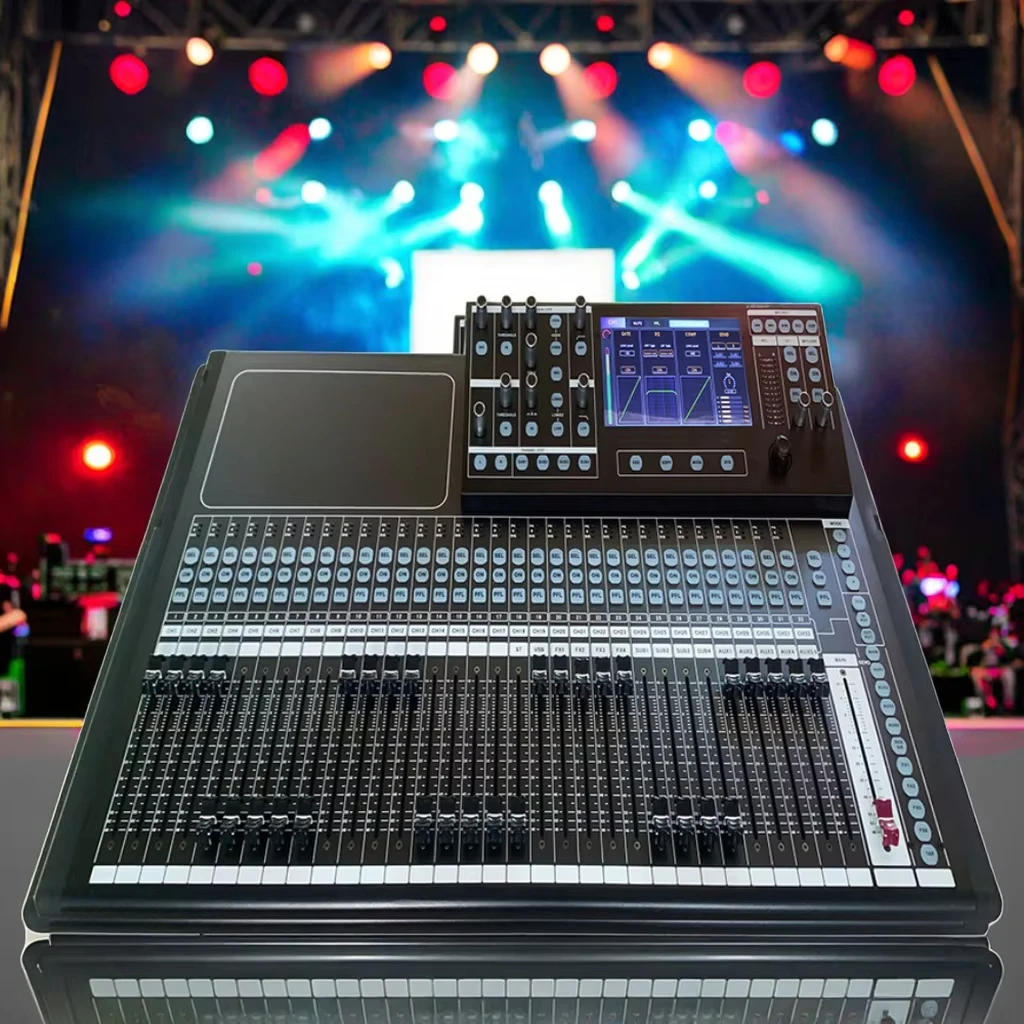 Professional 32-Channel Digital DJ Console Mixer for Live Sound System Audio Engineering