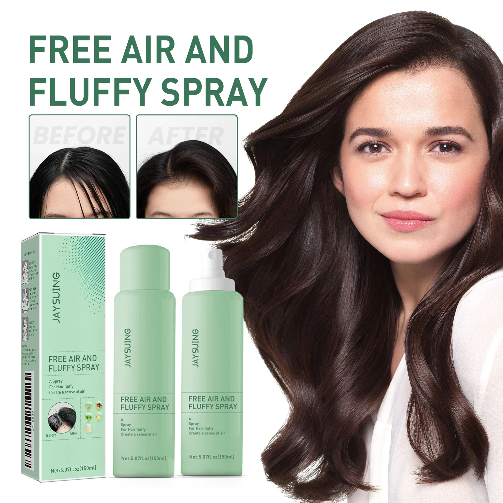 

Аминокислотный пушистый спрей для волос, длительный контроль жирности, освежающий гель для укладки волос, парикмахерский салон, сухой несмываемый спрей для волос