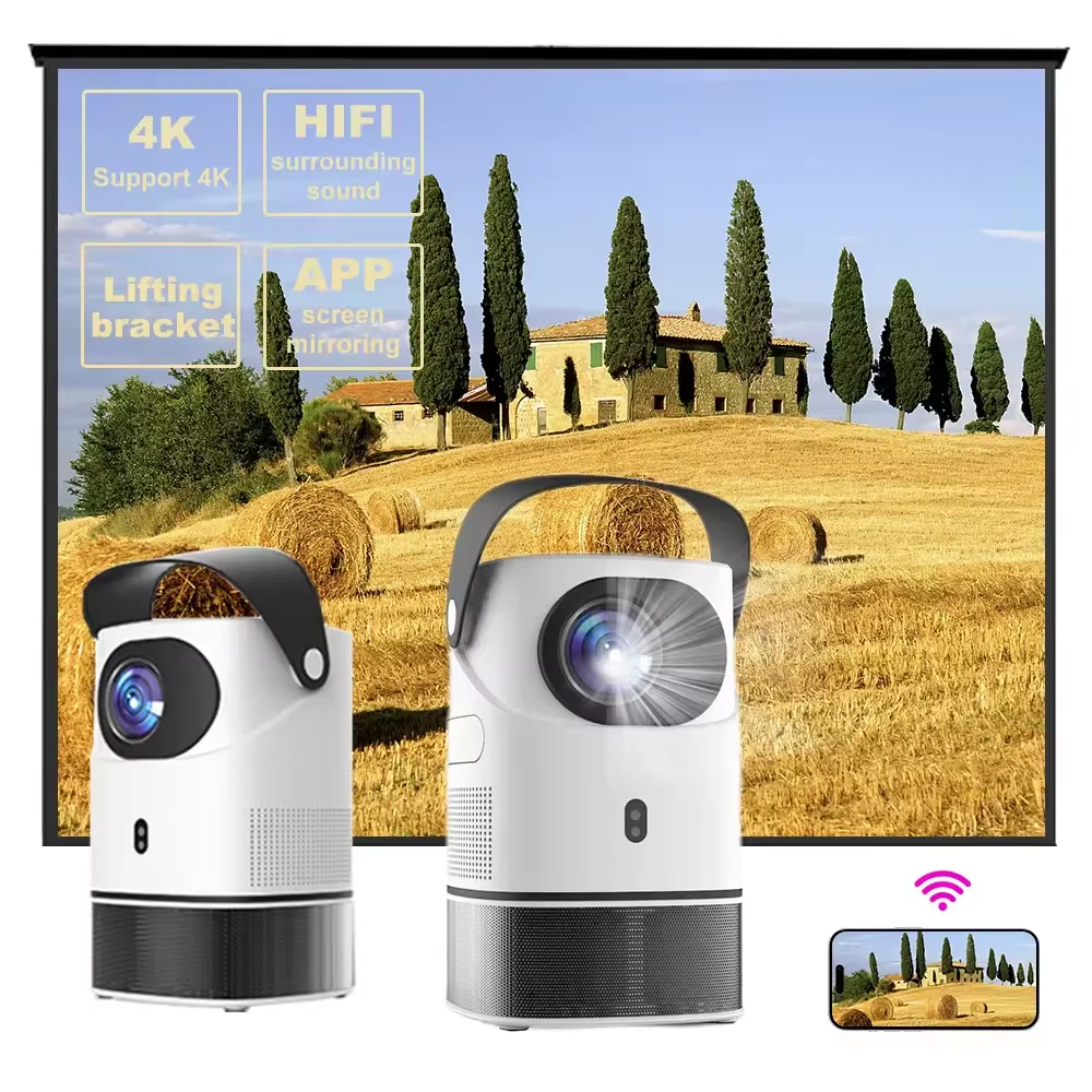 

ATB Projector 4K Android 11 Dual Wifi6 260 ANSI BT5.0 1080P 1920*1080P Home Cinema Outdoor portable Projetor