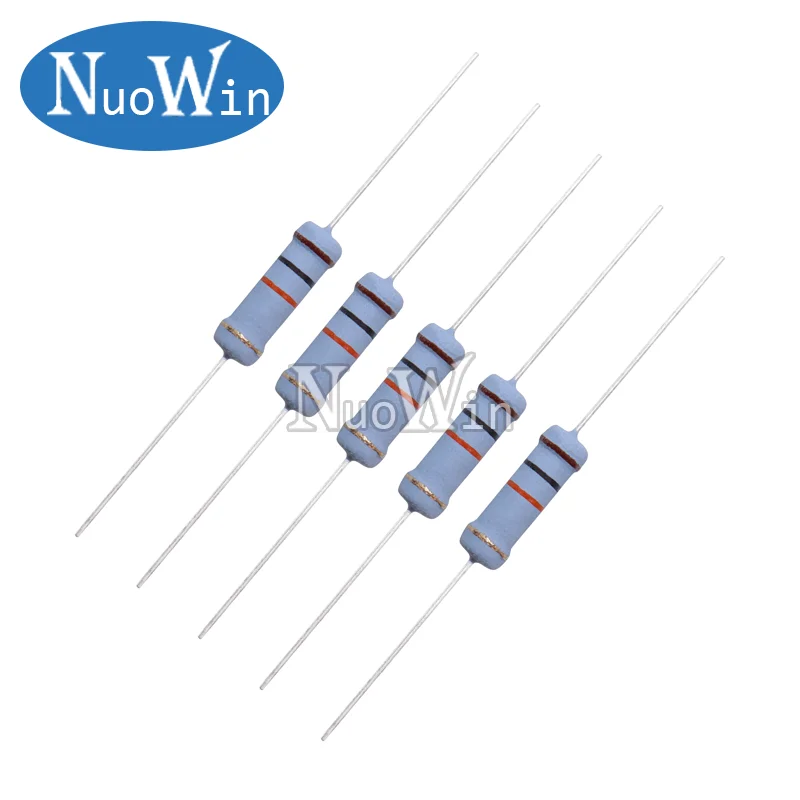 20pcs/Lot 2W Carbon Film Resistor 5% 0.1R-10M 0.22 10R 47R 100R 150R 220R 330R 560R 750R 1K 10K 33K 100K 220K 470K 820K Ohm