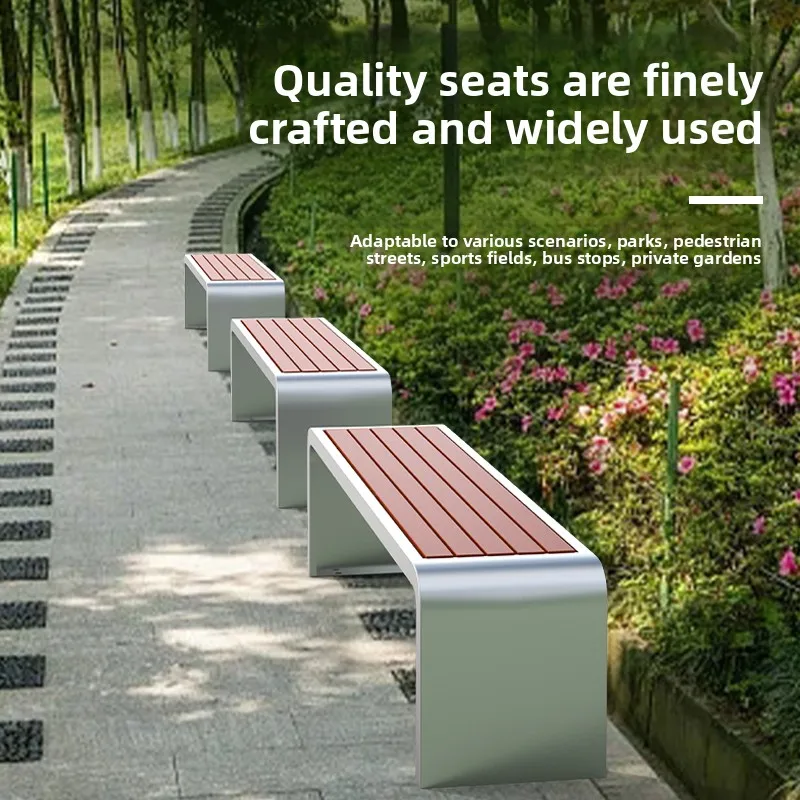

Парковые скамейки, антикоррозийные пластиковые деревянные скамейки, сиденья из кованого железа, уличные парковые скамейки для отдыха в сообществе