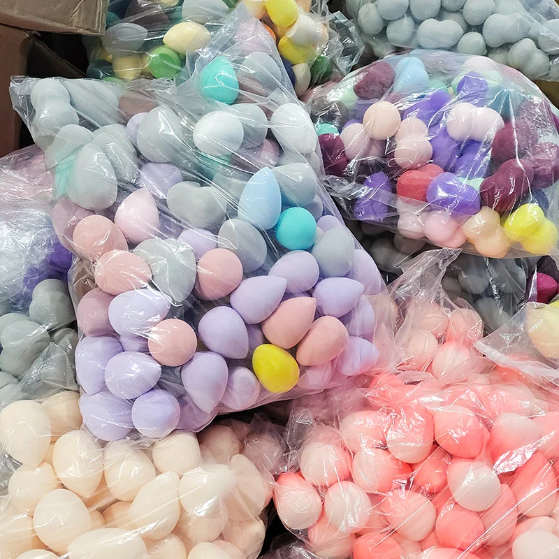 Mini beleza ovo maquiagem liquidificador cosméticos puff seco e molhado maquiagem esponja almofada fundação pó ferramenta de beleza compõem acessórios