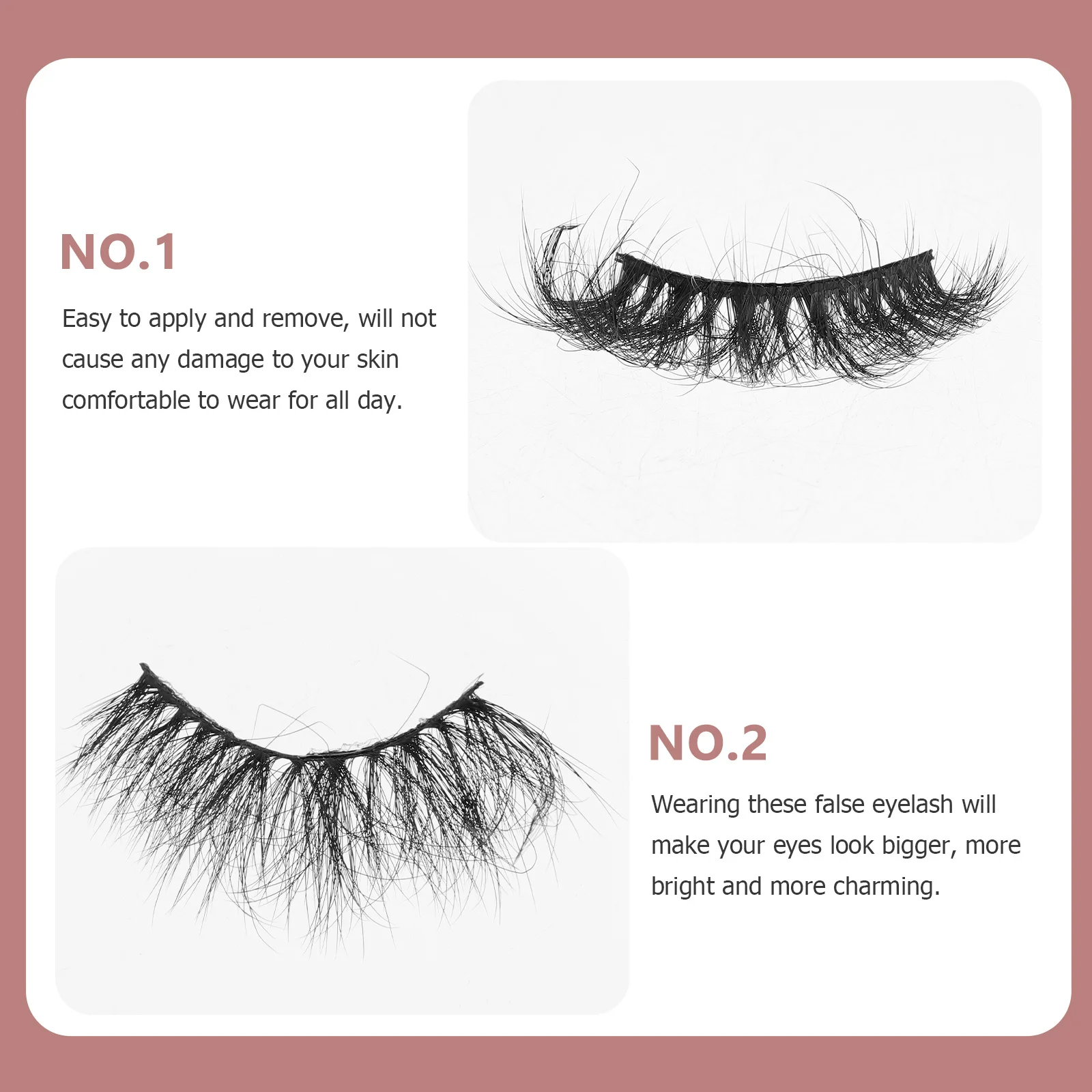 

5Pairs Natural Fake Eyelashes Long Curl Lash Extensions False Lash Makeup Women Fake Eyelashes Lashes