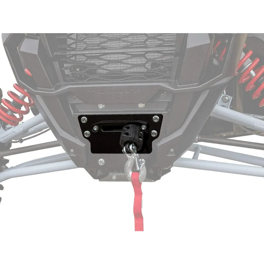 

Лебедка Black Ops UTV 4500 фунтов с монтажной пластиной для тяжелой лебедки для Kawasaki Teryx KRX 1000 2020+ | Полное крепление для лебедки и лебедки