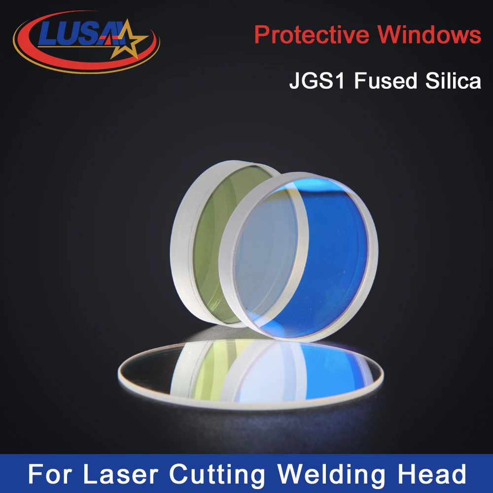 LSKCSH  YAG Laser Reflection Mirrors Total Half Partial Reflective Mirrors 20x5mm Fused Silica for Laser Cutting/Welding Machine