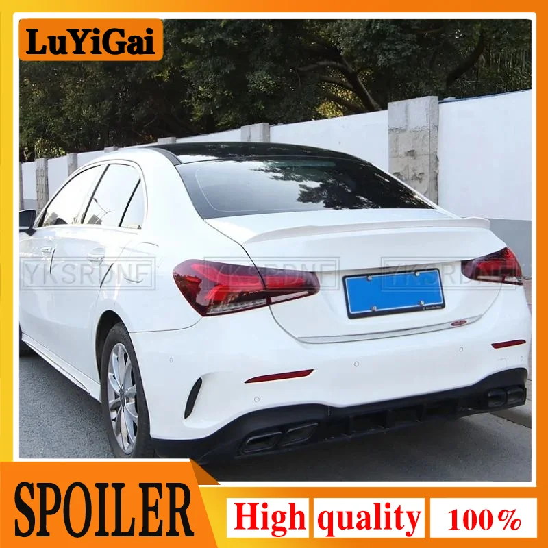 Glossy Black Rear Trunk Spoiler Tail Wing Lip For Mercedes Benz W177 AMG Line Sedan A180 A200 A220 A160 A250 A35 2019 2020 2021