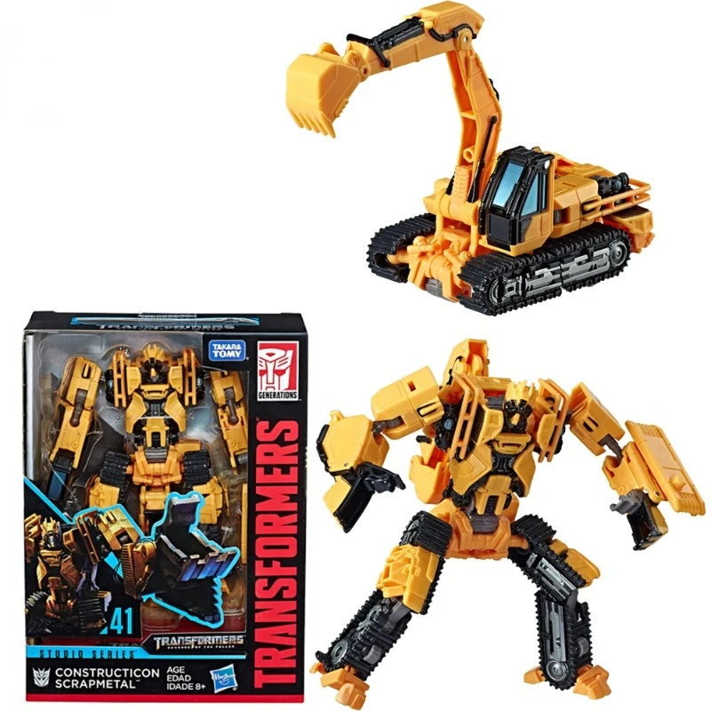 In Stock Constructicon Studio Series 41 Deluxe Grade Constructicon Scrap Metal 115mm Action Figure Collectible Model Toy