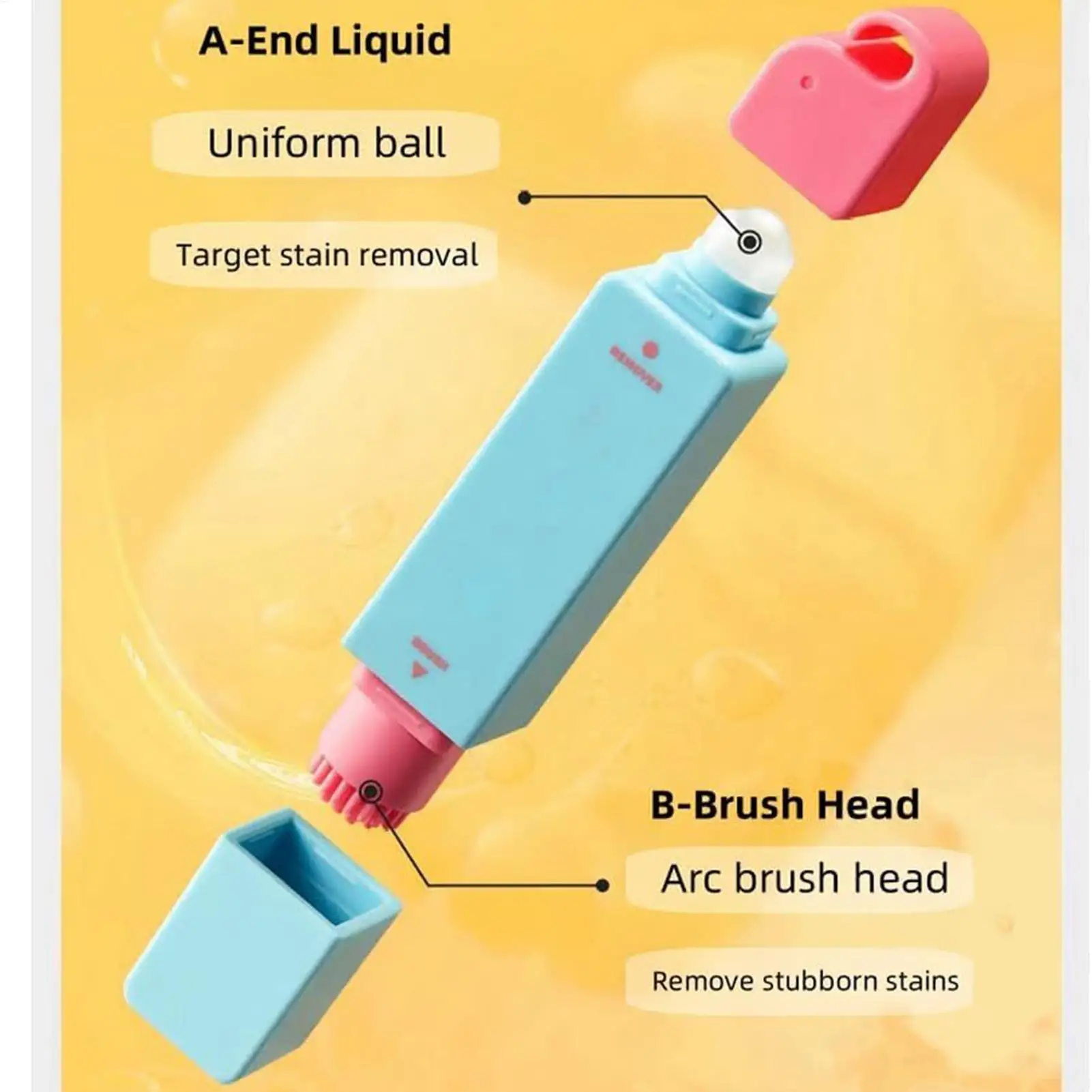 Portable Clothes Stain Remover Pen Double Headed Effective Instant Oil Stain Remover Water Free Mini Cleaning Tools