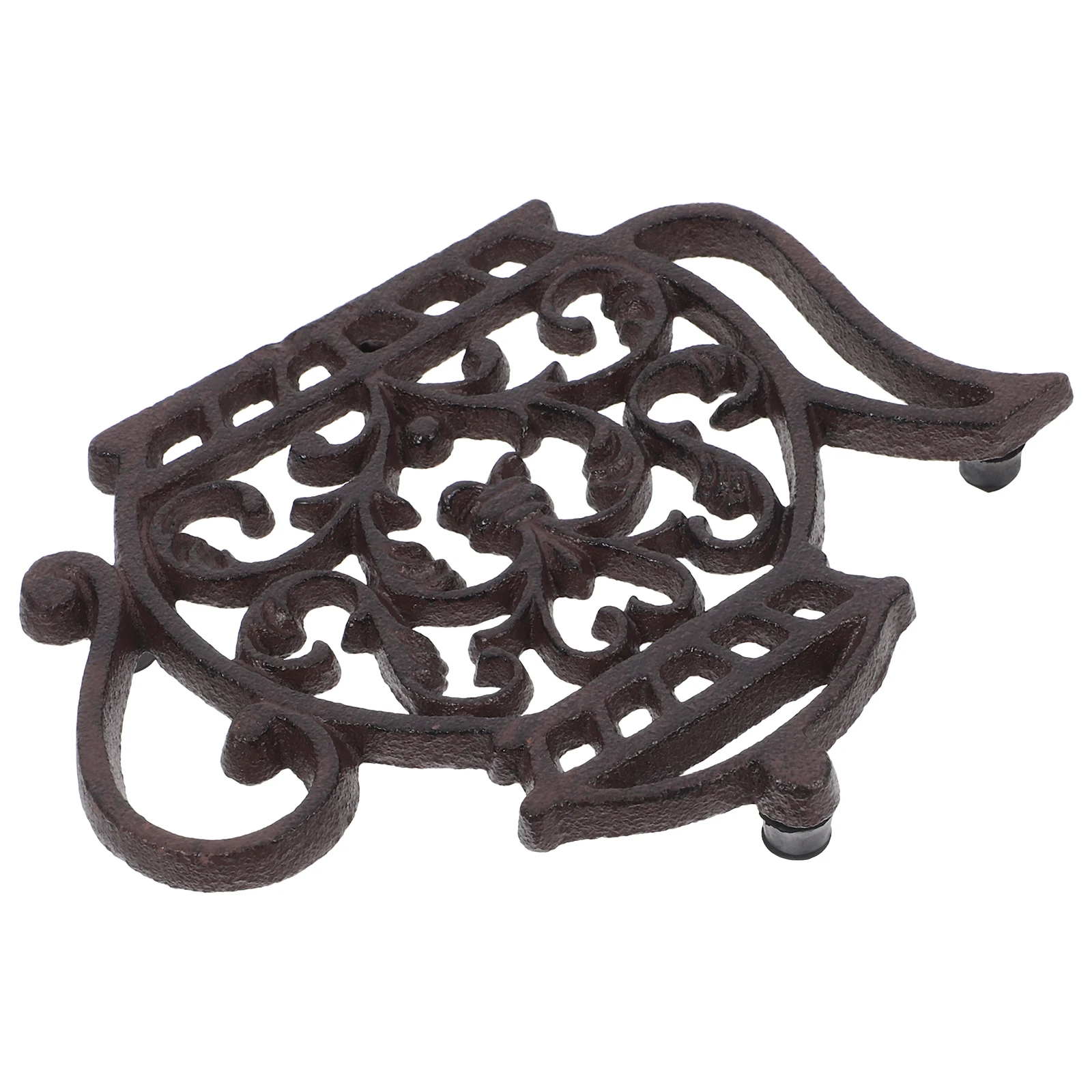 

Cast Iron Insulated Pot Holder Trivets Decorative Table Kitchen Mat Large Owl Heat Resistant Nonslip Easy Clean Household
