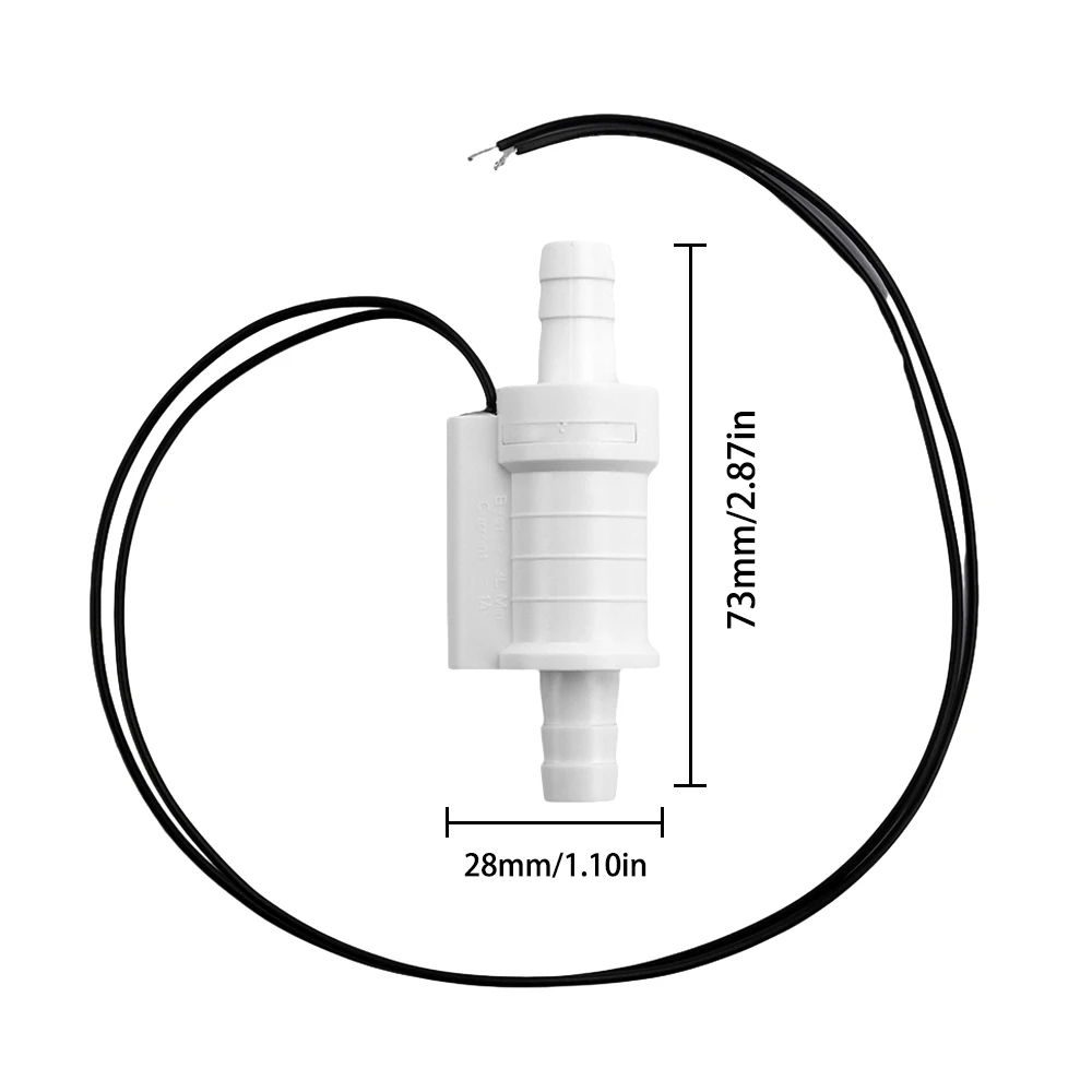 ABS 10W Mini czujnik przepływu wody tłok przepływomierz przełącznik miernika 0.05-1.5L do myjki do brwi IPL