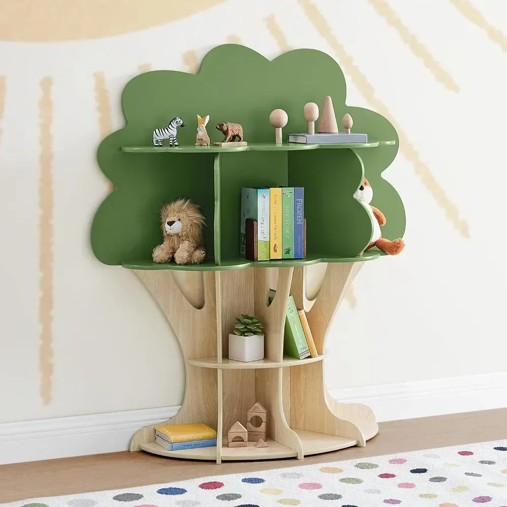 Bibliothèque en forme d'arbre pour enfants, c'est une bibliothèque injuste et amusante pour garçons et filles