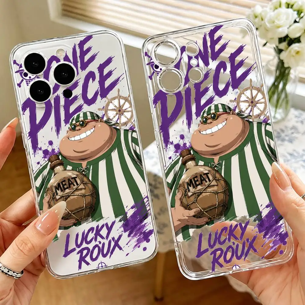 Funda Transparente de Lujo Lucky Roux para iPhone 17 16 15 Pro Max 14 13 12 11
