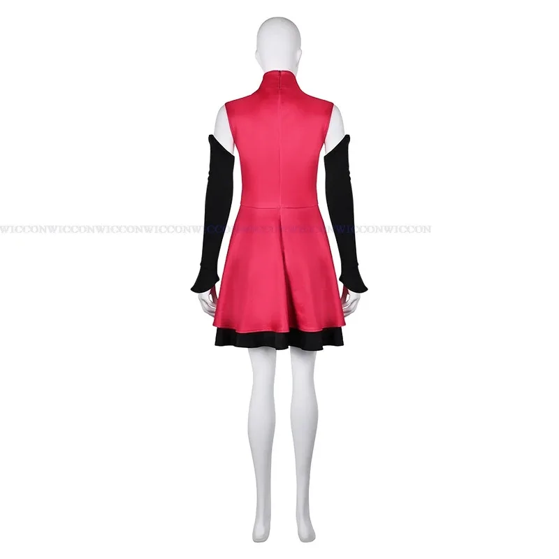 2025 11 Hazbin 호텔 모닝스타 의상 드레스 가발 Mad Fight Suit 애니메이션 할로윈 파티 공주 찰리 코스프레